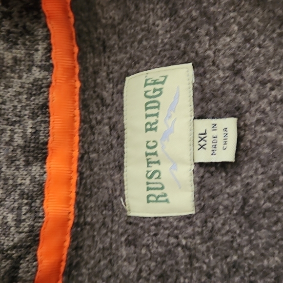 Rustic Ridge Brown Fleece Pullover Jacket - Picture 4 of 6